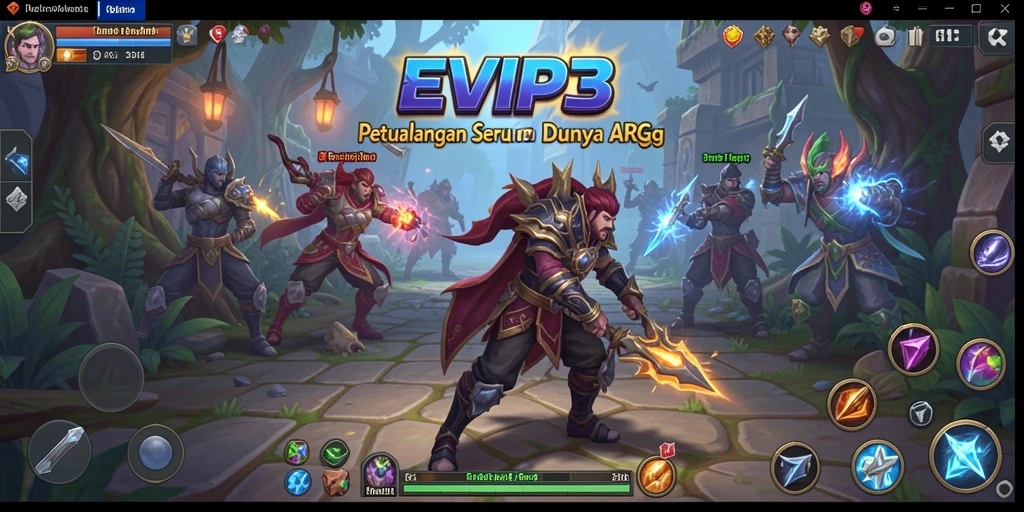 Screenshot gameplay EVIP3 yang menampilkan aksi seru dalam ARPG.