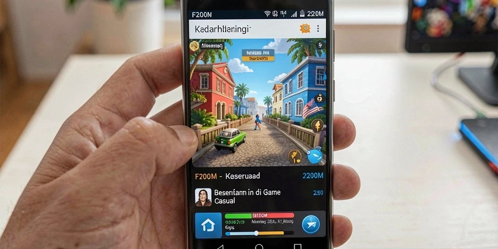 Tampilan gameplay <strong>F200M</strong> yang menarik dan interaktif.