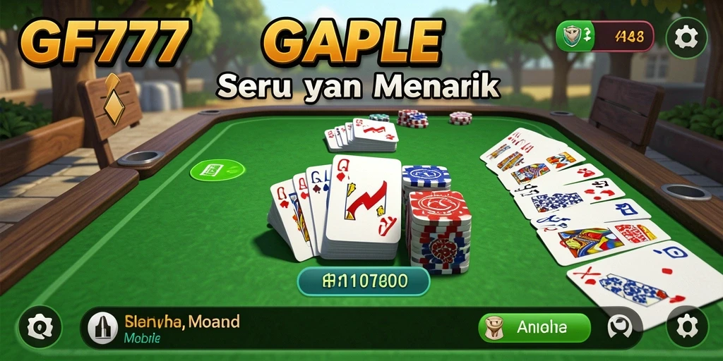 Screenshot gameplay GF777 dengan suasana seru permainan Gaple.