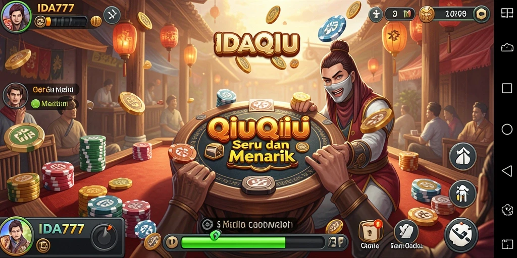 Tampilan menarik dari gameplay QiuQiu di IDA777.