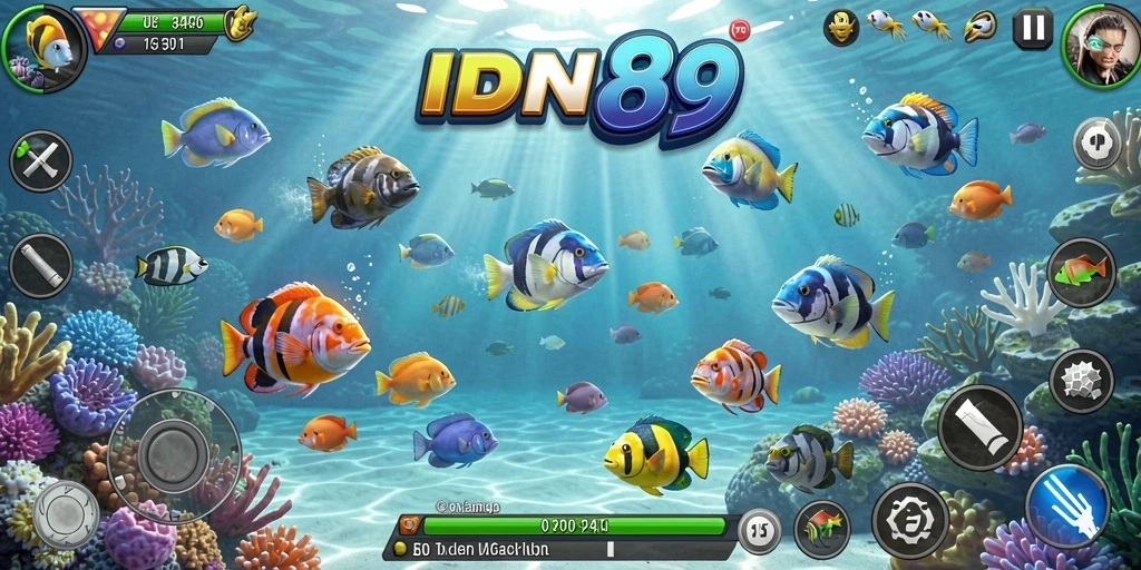 Screenshot gameplay Tembak Ikan IDN89 yang mengasyikkan.
