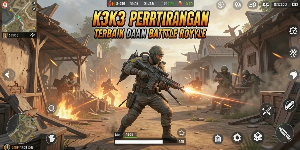 Tampilan menegangkan dalam pertempuran Battle Royale di K3K3.