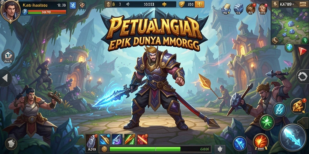 Tampilan gameplay seru dari KA789 di dunia MMORPG.