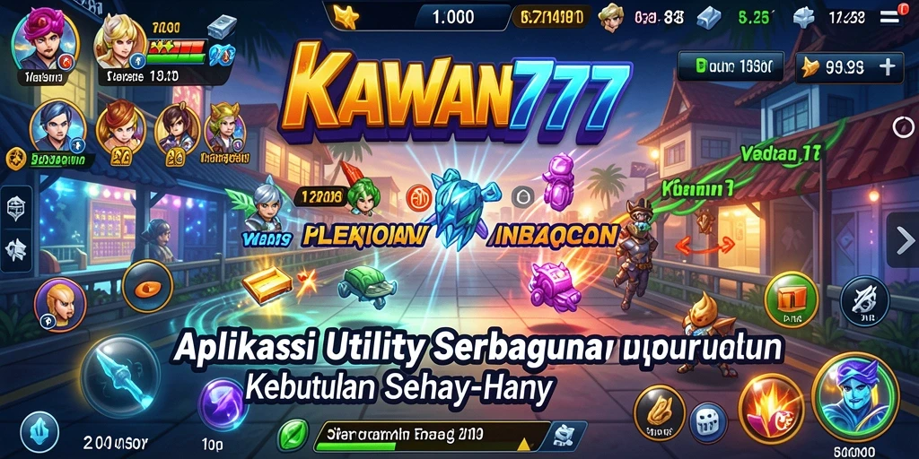 Tampilan antarmuka KAWAN777 yang modern dan interaktif.