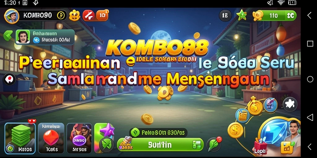 Tampilan gameplay KOMBO88 yang menarik dan penuh warna.
