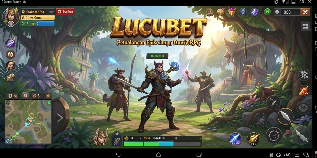 Gameplay intens dalam dunia fantasi RPG LUCUBET.