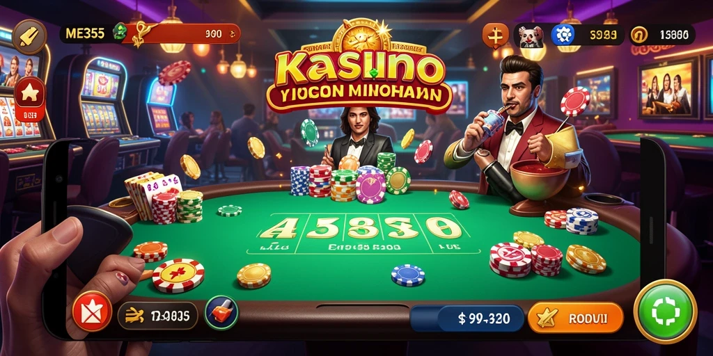 Tampilan gameplay ME355 yang menegangkan dan mengasyikkan di kasino.