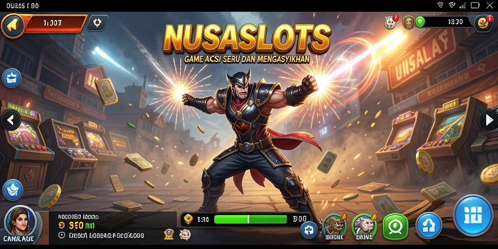 Tampilan gameplay seru dan menegangkan di NUSASLOTS.