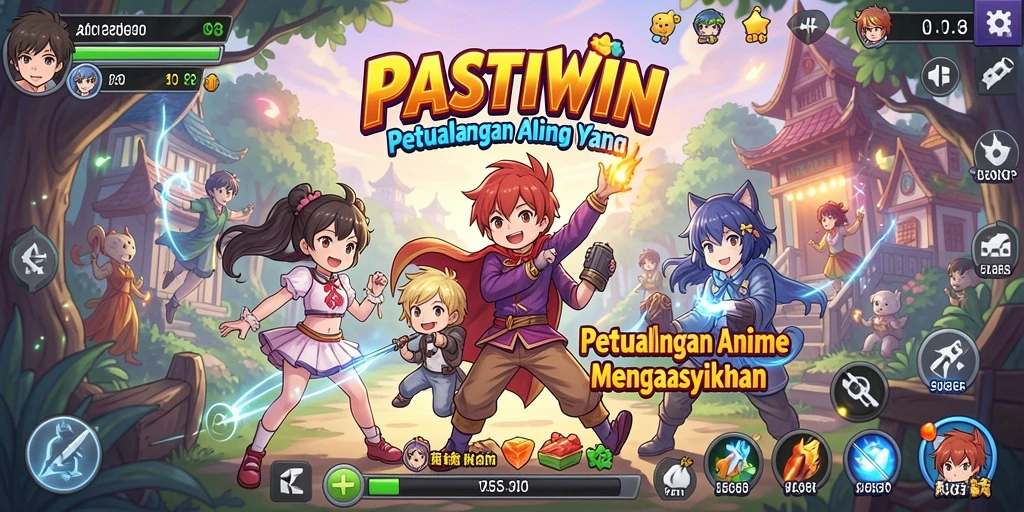 Tampilan gameplay PASTIWIN yang memukau dengan aksi seru.