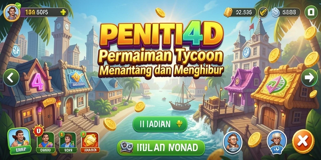 Screenshot menampilkan gameplay menarik dan strategi dalam PENITI4D.