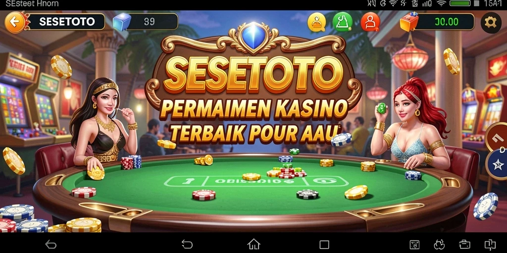 Tangkapan layar SESETOTO menunjukkan atmosfer permainan kasino yang seru dan mengasyikkan.